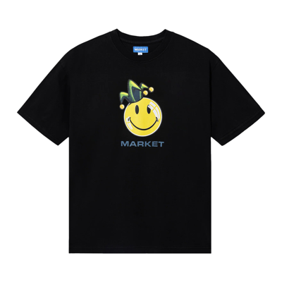 Pre-owned Market Smiley Fool T-shirt 'black'