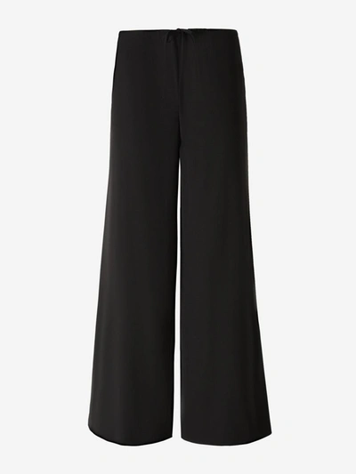 The Row Gala Virgin Wool Wide-leg Pants In Black