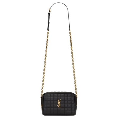Pre-owned Saint Laurent Mini Cassandre Carré Camera Bag 'black'