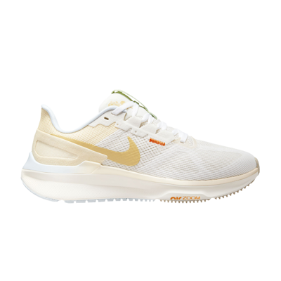 Pre-owned Nike Wmns Air Zoom Structure 25 'sail Buff Gold' In Cream
