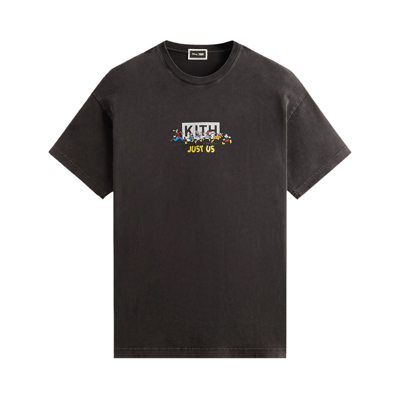 Pre-owned Kith For Mickey & Friends Family Portrait Vintage Tee 'black'