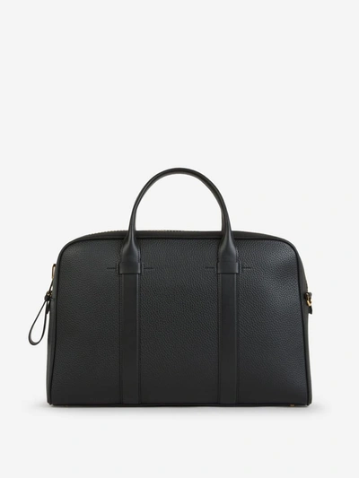 Tom Ford Leather Zipper S Briefcase In Negre