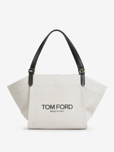 Tom Ford M Amalfi Tote Bag In Ivori