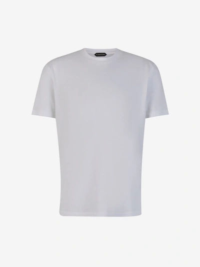 Tom Ford Plain T-shirt In Blanc
