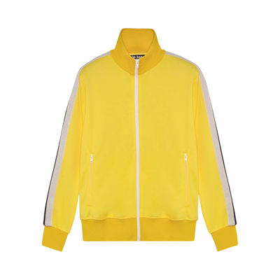 Pre-owned Palm Angels Classic Track Jacket 'yellow/white'