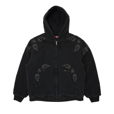 Pre-owned Supreme Paisley Studded Work Jacket 'black'