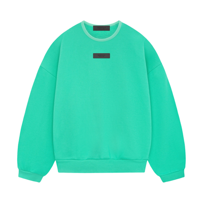 Pre-owned Essentials Fear Of God  Crewneck 'mint Leaf' In Green