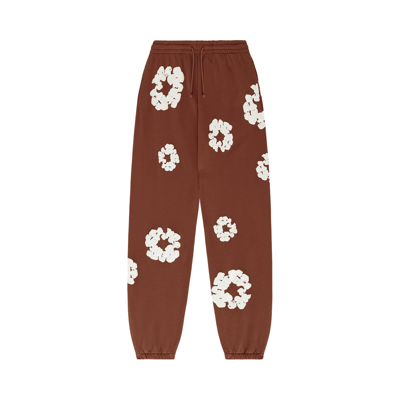 Pre-owned Denim Tears The Cotton Wreath Sweatpants 'brown'
