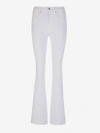 Veronica Beard Flare Five-pocket Jeans In Blanc