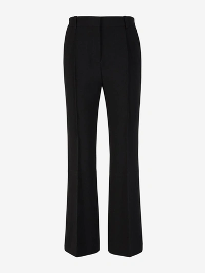 Victoria Beckham Plain Formal Trousers In Negre