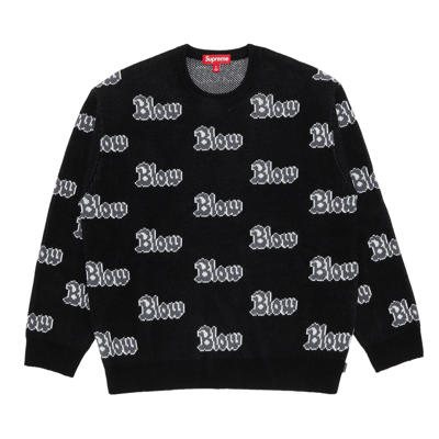 Pre-owned Supreme Blow Sweater 'black'