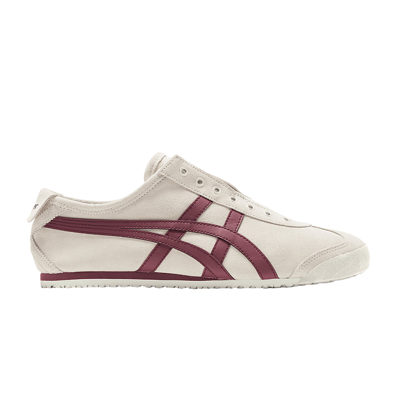 Pre-owned Onitsuka Tiger Mexico 66 Slip-on 'birch Dark Cherry' In Cream
