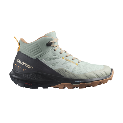 Pre-owned Salomon Wmns Outpulse Mid Gore-tex 'wrought Iron Ebony' In Grey