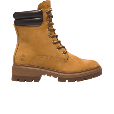 Pre-owned Timberland Wmns Cortina Valley 6-inch Boot 'wheat' In Brown