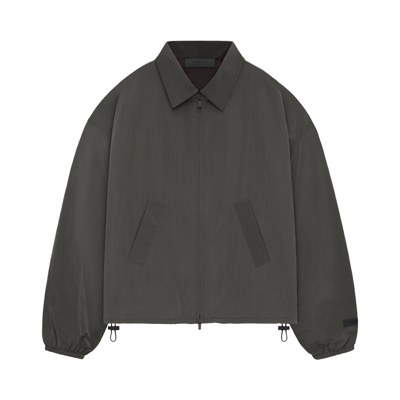 Pre-owned Essentials Fear Of God  Crinkle Nylon Shell Bomber 'ink' In Black
