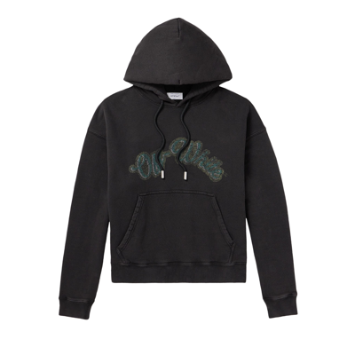 Pre-owned Off-white Bacchus Skate Hoodie 'black'