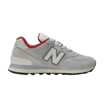 Pre-owned New Balance Wmns 574 'grey Blue Varsity Red'