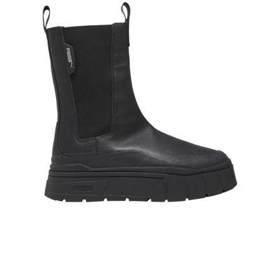Pre-owned Puma Wmns Mayze Stack Chelsea Boot 'triple Black'