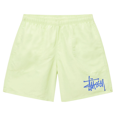 Pre-owned Stussy Big Basic Water Short 'pistachio' In Green