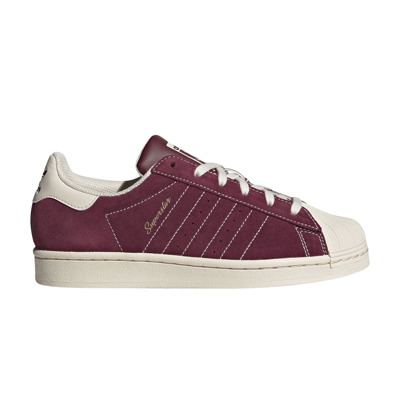 Pre-owned Adidas Originals Wmns Superstar 'fine Form - Maroon' In Red