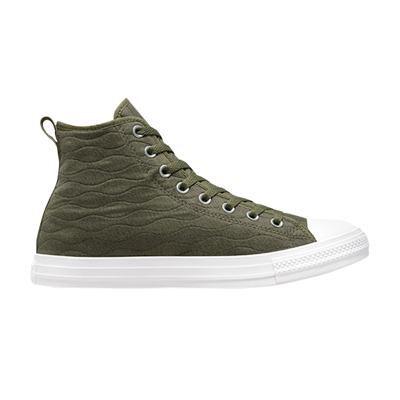 Pre-owned Converse Chuck Taylor All Star High 'quilted' In Green