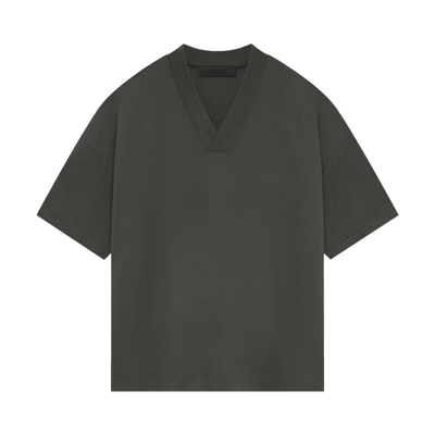 Pre-owned Essentials Fear Of God  V Neck T-shirt 'ink' In Black