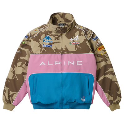 Pre-owned Palace X Kappa For Alpine Pit Jacket 'desert Camo' In Tan
