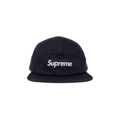 Pre-owned Supreme Snap Pocket Camp Cap 'navy' In Blue