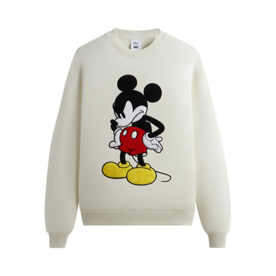 Pre-owned Kith For Mickey & Friends Mad Mickey Vintage Crewneck 'sandrift' In Cream