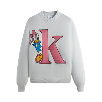 Pre-owned Kith For Mickey & Friends Daisy K Crewneck Sweater 'preview' In Grey