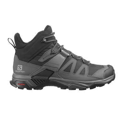 Pre-owned Salomon X Ultra 4 Mid Wide Gore-tex 'black Magnet' In Grey