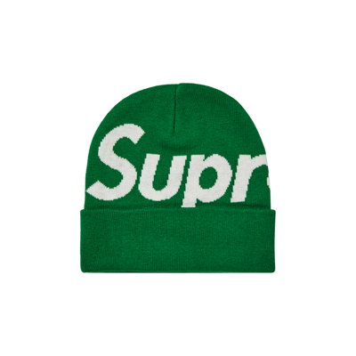 Pre-owned Supreme Big Logo Beanie 'green'
