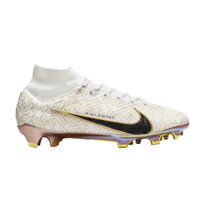 Pre-owned Nike Zoom Mercurial Superfly 9 Elite Fg 'united Golden Pack' In White