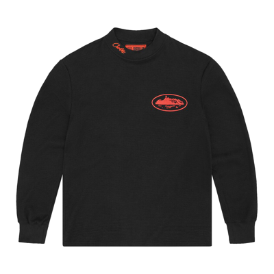 Pre-owned Corteiz Alcatraz Waffle Long-sleeve 'black/red'