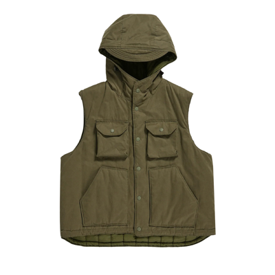 Pre-owned Engineered Garments Field Vest 'olive' In Green