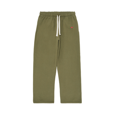Pre-owned Supreme Small Box Drawcord Sweatpant 'light Olive' In Green