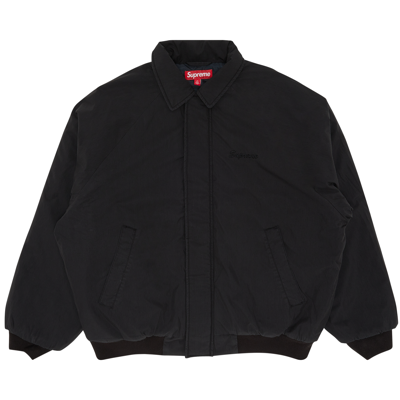 Pre-owned Supreme Peace Embroidered Work Jacket 'black'