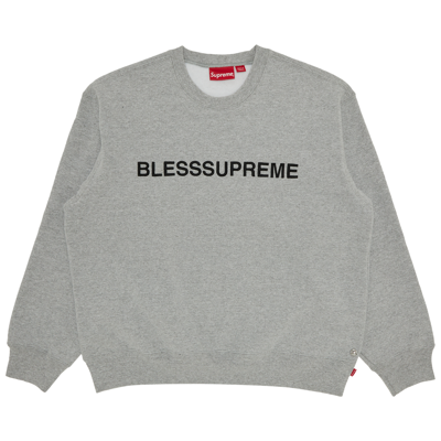 Pre-owned Supreme X Bless Crewneck 'heather Grey'