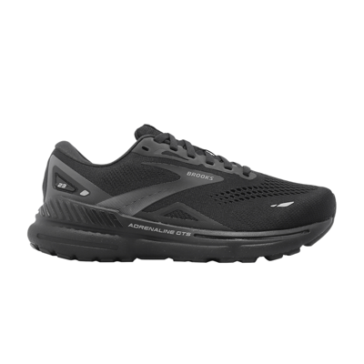 Pre-owned Brooks Wmns Adrenaline Gts 23 2e Wide 'black Ebony'