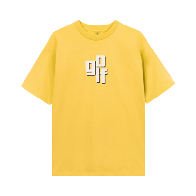 Pre-owned Golf Wang Stacked Tee 'yellow'