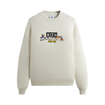 Pre-owned Kith For Mickey & Friends Family Crewneck 'sandrift' In Cream