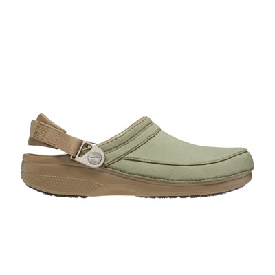 Pre-owned Crocs Museum Of Peace And Quiet X Classic Clog Ro 'khaki' In Green