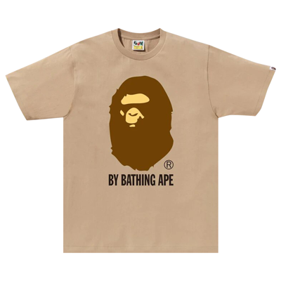 Pre-owned Bape By Bathing Ape Tee 'beige' In Tan