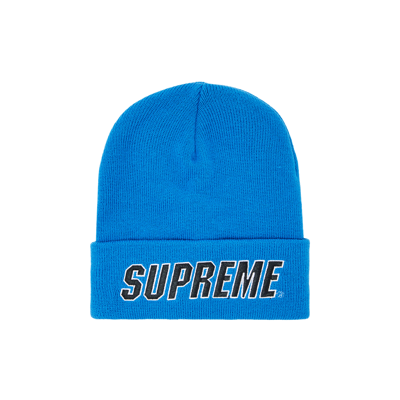 Pre-owned Supreme Slant Beanie 'blue'