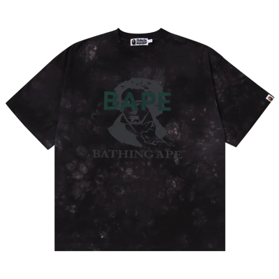 Pre-owned Bape Tie Dye Bathing Ape Tee 'black'