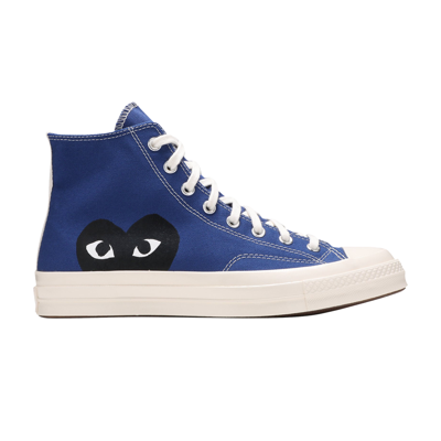Pre-owned Converse Comme Des Garçons Play X Chuck 70 High 'blue Quartz'