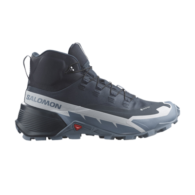 Pre-owned Salomon Wmns Cross Hike 2 Mid Gore-tex 'carbon Pearl Blue' In Black