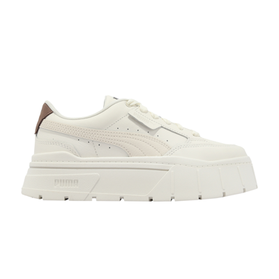Pre-owned Puma Wmns Mayze Stack Soft 'warm White' In Cream