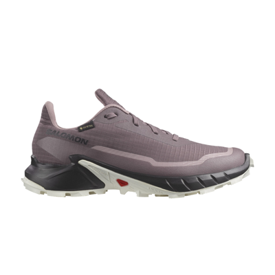 Pre-owned Salomon Wmns Alphacross 5 Gore-tex 'moonscape' In Purple