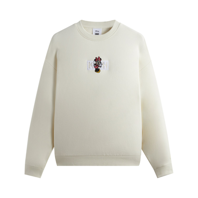 Pre-owned Kith For Mickey & Friends Cyber Monday Minnie Classic Logo Crewneck 'sandrift' In Cream